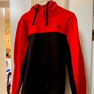 Red lightweight Fall Northface jacket
